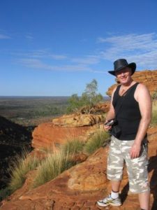 Tony at Kings Canyon, Australia