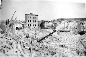 Bombing destruction at Marsa