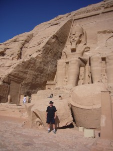 Tony at Abu Simbel, Egypt