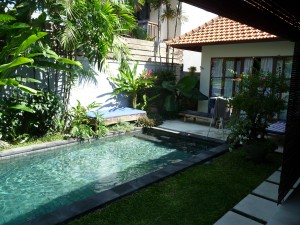 Relaxing at a Bali Villa