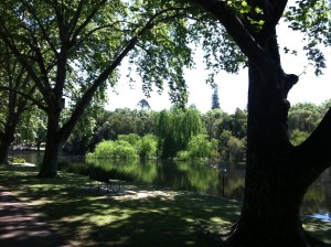 The beautiful Hyde Park in Perth