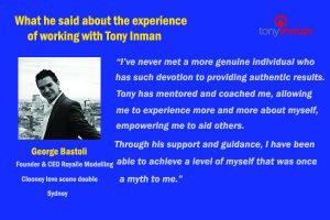 Testimonial for Tony Inman by George Bastoli