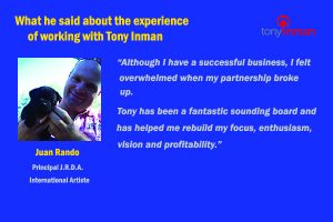 Testimonial for Tony Inman by Juan Rando