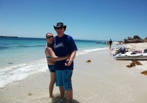 Tony & partner, Jo living the dream at Rottnest Island